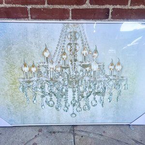 GORGEOUS FRAMED CHANDELIER WALL ART